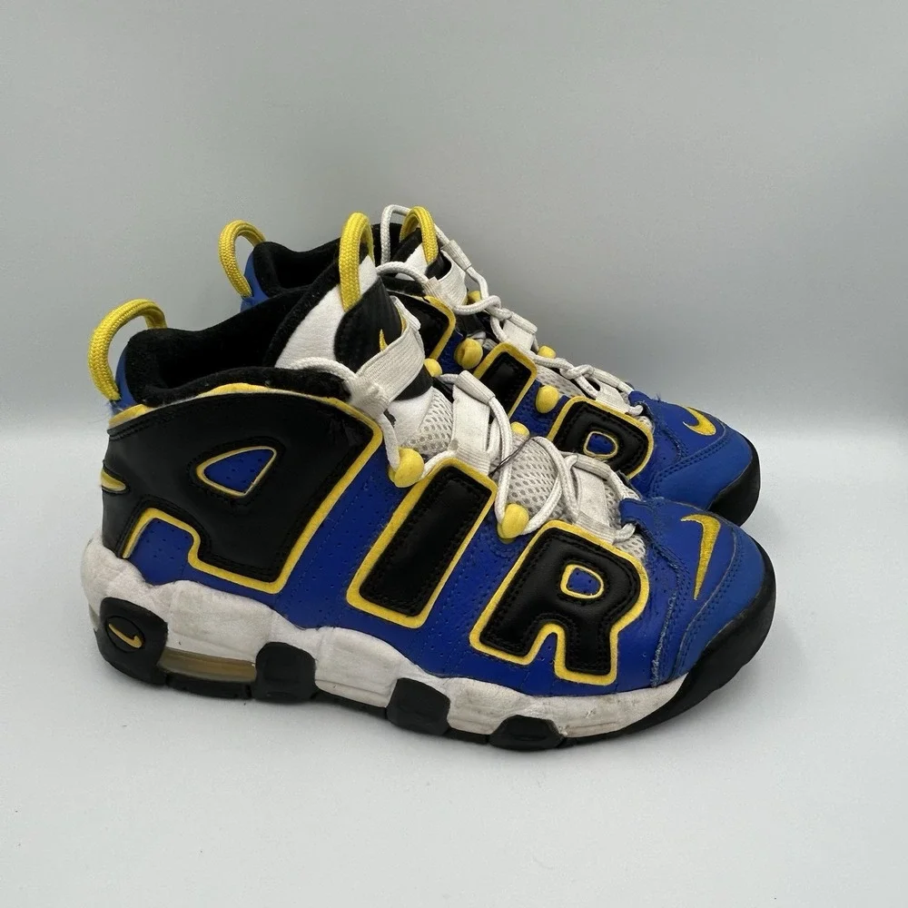 Nike AIR More Uptempo Peace, Love, Basketball‎ Shoes Sneakers Vintage 5Y